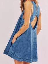 Load image into Gallery viewer, Sunset Stroll Denim Mini Dress