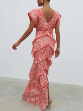 Load image into Gallery viewer, Tamsin Ruffle Maxi Dress