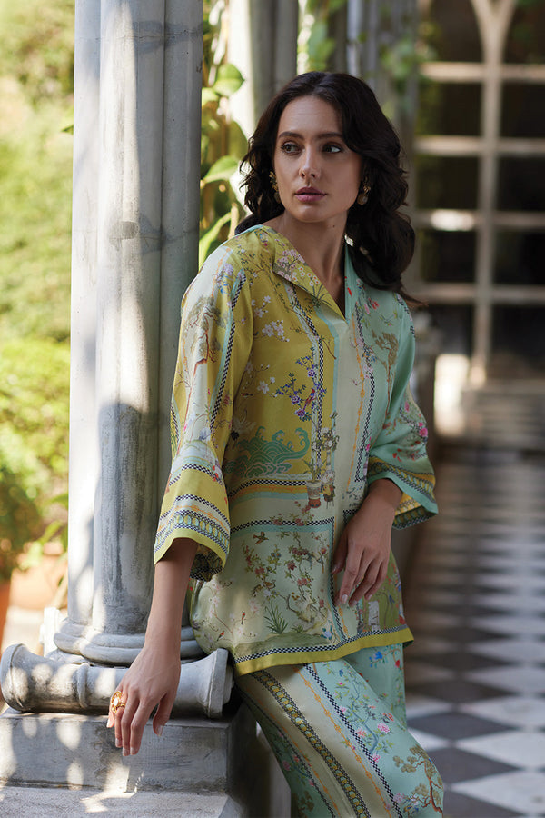 Flair Fusion Flowers Pants Set