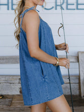 Load image into Gallery viewer, Jessie Doll Denim Rompers