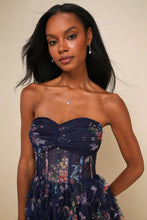 Load image into Gallery viewer, Stunning Element Mesh Ruffled Strapless Maxi Dress