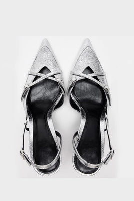 British Style Side Sling High Heels