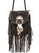 Load image into Gallery viewer, Western Crossbody Bag With Fringe