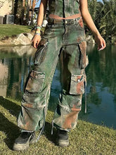 Load image into Gallery viewer, Trendy Contrast Denim Pants