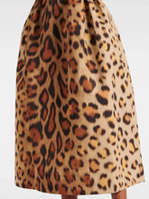 Load image into Gallery viewer, Animal-Print Bustier Midi Dress