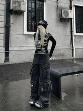 Load image into Gallery viewer, Women&#39;s Wide-Leg Denim Pants