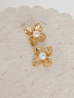 Couple flower earrings