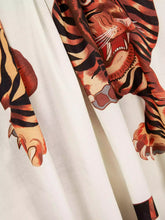 Load image into Gallery viewer, Shoulder Strap 100%Cotton Dress - Tiger