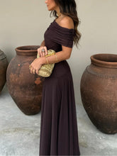 Carica l&#39;immagine nel visualizzatore di Gallery, Toledo One Shoulder Mesh Maxi Dress