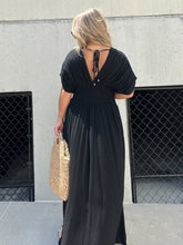 Load image into Gallery viewer, Black Broken Hearted Maxi Dress