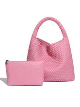 Load image into Gallery viewer, Recycled Vegan Intrecciato Shoulder Bag