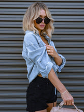 Carica l&#39;immagine nel visualizzatore di Gallery, Denim Pocket Front Tie Shirt