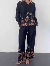 Görseli Galeri görüntüleyiciye yükleyin, Exquisite positioning floral print loose wide-leg pants