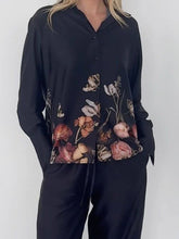 Load image into Gallery viewer, Exquisite floral print loose shirt