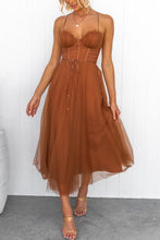 Load image into Gallery viewer, Modern-day Princess Chiffon Suspenders Party Maxi Dress