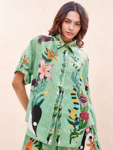 Load image into Gallery viewer, Unique Ethnic Print Loose Shirt And Shorts Two-Piece Set