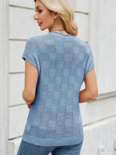 Load image into Gallery viewer, Checkered Knit Casual Sweater