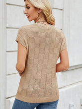 Load image into Gallery viewer, Checkered Knit Casual Sweater