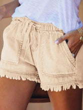 Load image into Gallery viewer, Elastic Waist Casual Denim Shorts