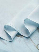 Carica l&#39;immagine nel visualizzatore di Gallery, Light Blue Floral Ruched Chiffon One Shoulder Sleeveless A-Line Maxi Dress