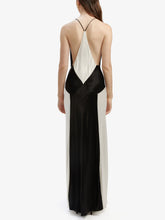 Load image into Gallery viewer, Black Ivory Contrast Maxi Dress