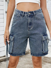 Load image into Gallery viewer, Trendy Summer Washed Cargo Shorts