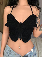 Load image into Gallery viewer, Butterfly Halter Crop Top