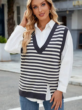 Load image into Gallery viewer, V-Neck Split Casual Sweater Vest