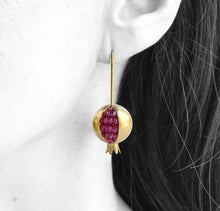 Load image into Gallery viewer, Pomegranate Design Turkish Hook Earrings