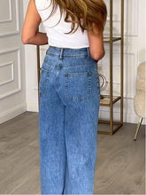 Load image into Gallery viewer, High-Rise Washed Loose Straight Jeans