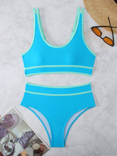 Laden Sie das Bild in den Galerie-Viewer, Tank Top High Waist Swimsuit