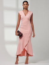 Load image into Gallery viewer, Mabruka Frill Fishtail Maxi Dress