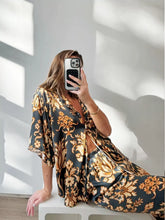 Load image into Gallery viewer, Golden Mystery Lotus Pajama Set