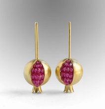 Load image into Gallery viewer, Pomegranate Design Turkish Hook Earrings