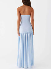 Indlæs billede til gallerivisning Exquisite Backless Pleats Strapless Maxi Dress