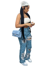 Load image into Gallery viewer, Ripped Casual Denim Pants
