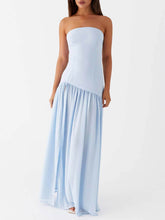 Indlæs billede til gallerivisning Exquisite Backless Pleats Strapless Maxi Dress