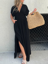 Load image into Gallery viewer, Black Broken Hearted Maxi Dress