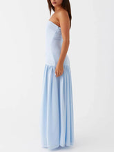 Indlæs billede til gallerivisning Exquisite Backless Pleats Strapless Maxi Dress