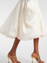 Load image into Gallery viewer, Kenlie Mixed-Media Bubble Skirt Midi-Dress