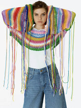 Load image into Gallery viewer, Rainbow Tassel Loose Sweater