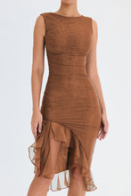 Laden Sie das Bild in den Galerie-Viewer, Casual Sleeveless Ruffle Midi Dress