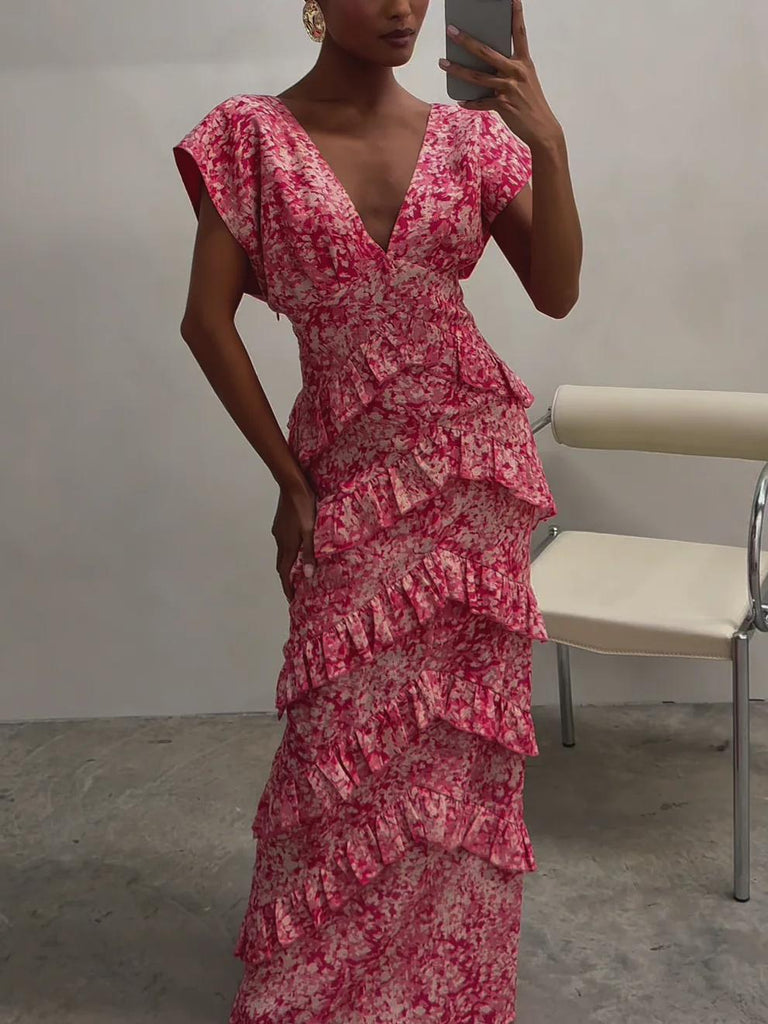 Tamsin Ruffle Maxi Dress