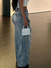 Load image into Gallery viewer, Street-Style Washed Denim