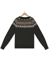 Carica l&#39;immagine nel visualizzatore di Gallery, Embroidered Color Block Knit Sweater