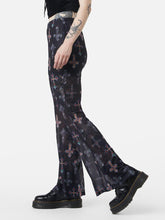 Load image into Gallery viewer, Fun Halloween Printed Mesh Flared Pants