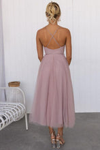 Load image into Gallery viewer, Modern-day Princess Chiffon Suspenders Party Maxi Dress