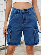 Load image into Gallery viewer, Trendy Summer Washed Cargo Shorts