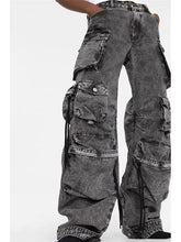 Load image into Gallery viewer, Street Style Cargo Denim