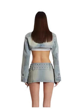 Load image into Gallery viewer, Sexy Chic Washed Denim Set